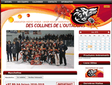 Tablet Screenshot of hockeydescollines.com